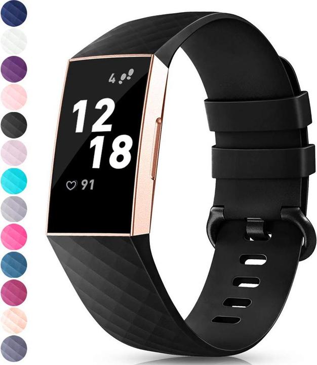 Produktbild PhoneLook Sportliches Silikon Armband Grösse S (Gummi / Silikon, 4, Charge 3)