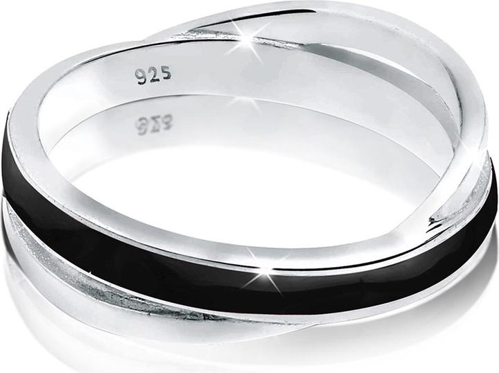 Elli Wickelring mit Emaille Schwarz