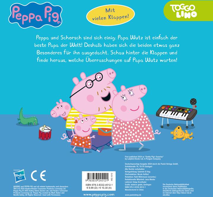 Actual product image Panini Peppa Pig: Peppas Überraschung für Papa Wutz (German, Panini, 2024)