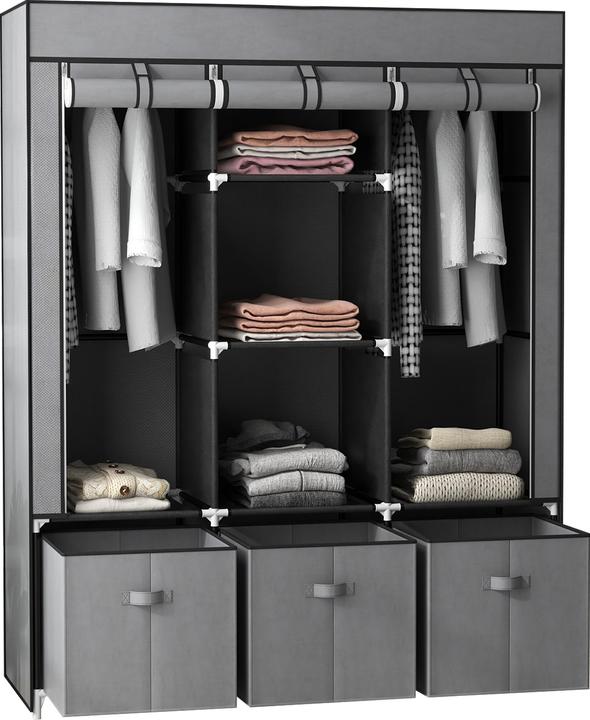 Image du produit Homcom Armoire en tissu avec porte (125 x 43 x 162,5 cm)