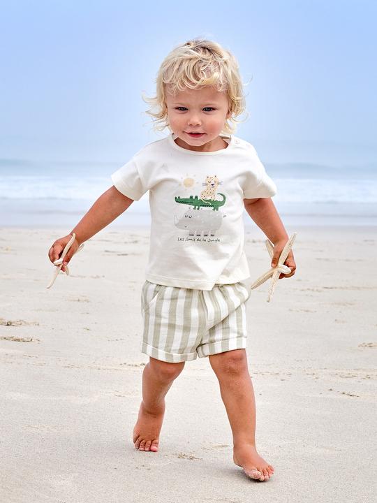 Produktbild Vertbaudet Baby-Set: T-Shirt & Shorts mit Streifenmuster (104)