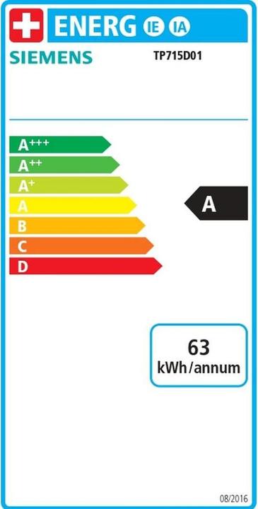 Energie-Label Siemens EQ700 classic TP715D01