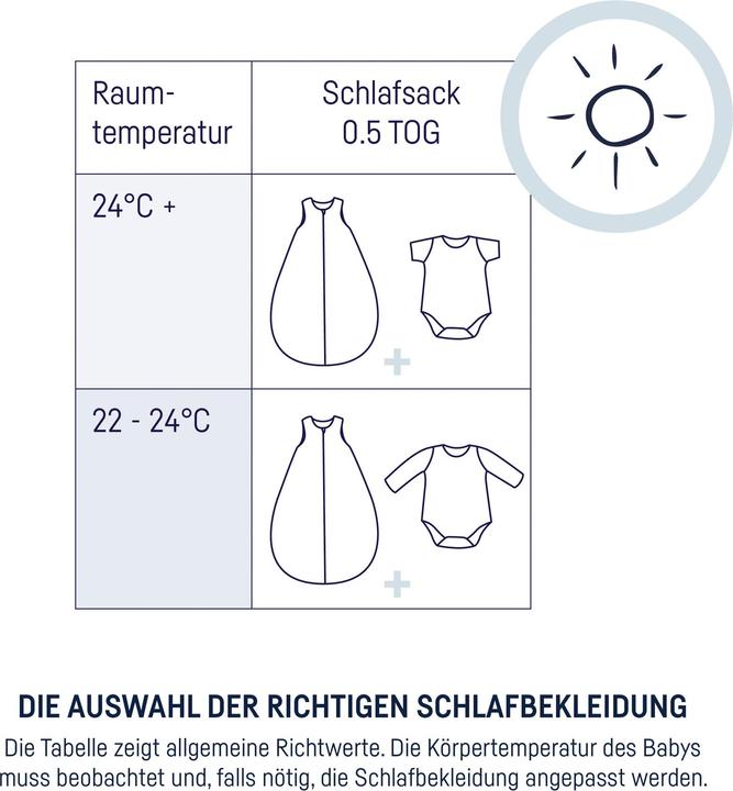 Produktbild Julius Zöllner Sommerschlafsack Organic, Sunshine (80 cm)