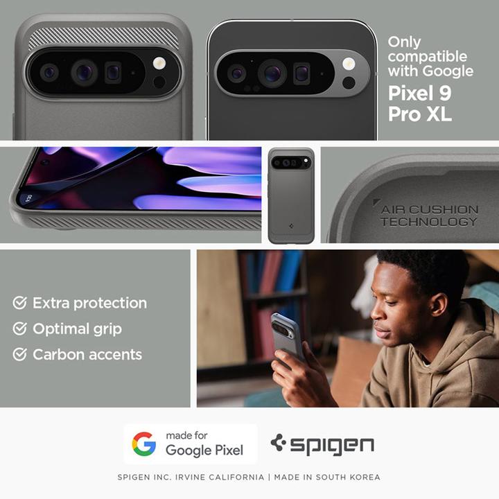 Image du produit Spigen Boîtier robuste pour Google Pixel 9 Pro XL Gris Marbre (Google Pixel 9 Pro XL)