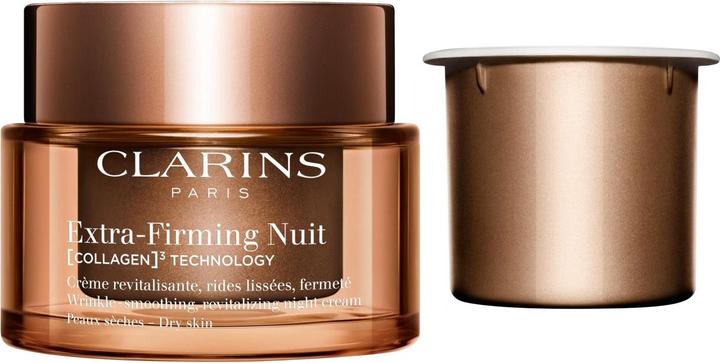 Image du produit Clarins Extra-Firming Nuit (COLLAGEN)³ TECHNOLOGY Crème Peaux sèches Refill (50 ml, Crème de nuit)