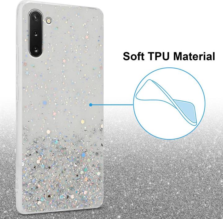 Actual product image Cadorabo TPU cover sparkling glitter (Samsung Galaxy Note 10)