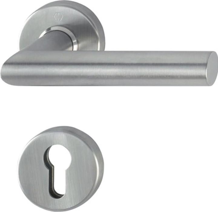 Image du produit Hoppe Rosette demi-ensemble Amsterdam E1400Z/42/42S acier inoxydable F69 carré 8 mm pour protecteur (Rosace de porte)