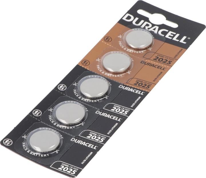 Immagine prodotto Duracell Batteria DL2025, CR2025, confezione blister da 5 pezzi (5 pz., CR2025)