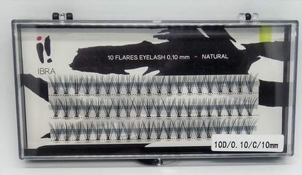Ibra Tufts Of False Eyelashes 0.10 C-10Mm (Künstliche Wimpern)