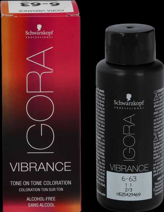 Actual product image Schwarzkopf Professional IGORA Vibrance Hair Tint NEW (6-63 Dark blond chocolate matt)