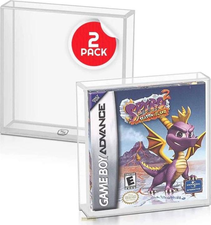 Evoretro Acrylic case 2-pack for Gameboy/Gameboy Advance games (DSi XL)