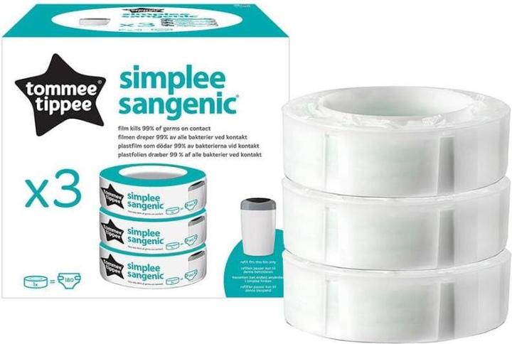 Actual product image Sangenic Simple refill cassettes (3 pcs) (3 x)