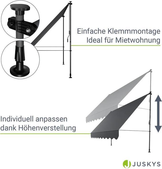 Produktbild Juskys Klemmmarkise Kapstadt (3 m)