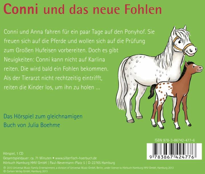 Produktbild Conni und das neue Fohlen (Julia Boehme, Deutsch)