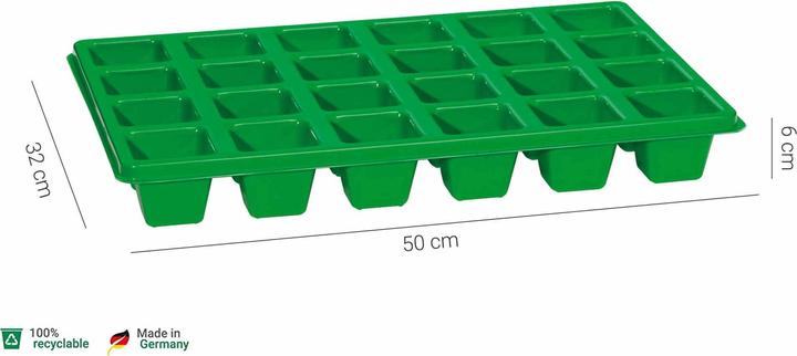 Actual product image Romberg Pot plate 24 pots 50 x 32 x 6 cm