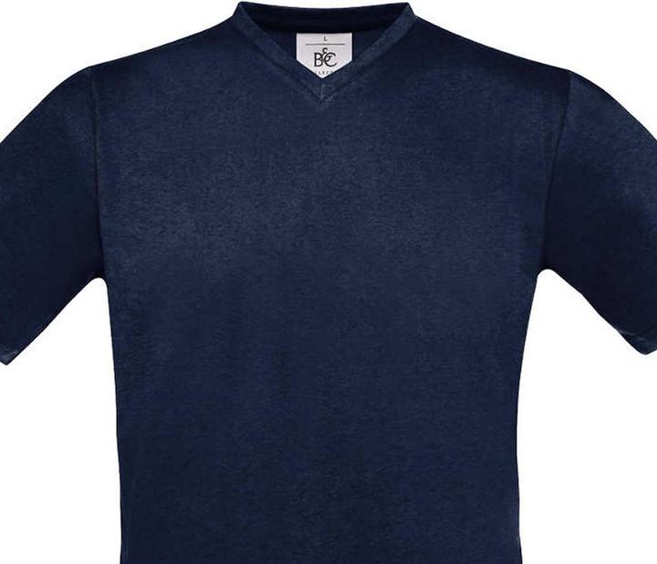 Actual product image B&C Mens Exact V Neck T-Shirt (S)