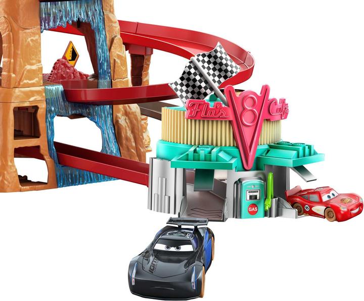 Actual product image Disney Cars Radiator Springs Mountain Race Playset
