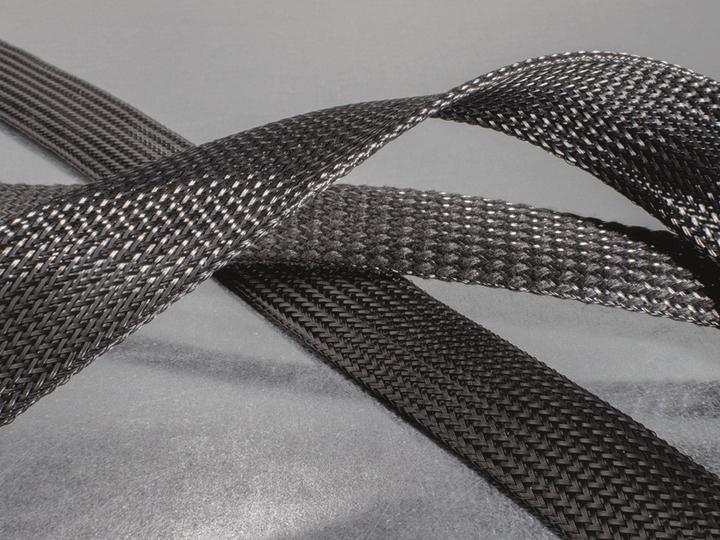 Produktbild HellermannTyton Geflechtschlauch 40mm Bereich 18-54mm sw (Kabelschlauch, 1000 cm)