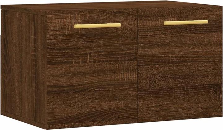 Produktbild VidaXL Wandschrank Braun Eichen-Optik 60x36,5x35cm Holzwerkstoff (60 x 36,5 x 35 cm)