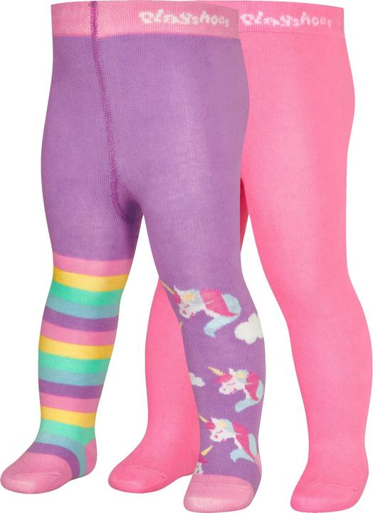 Playshoes Baby-Strumpfhose Einhorn 2er Set Gr. 98/104 (98/104)