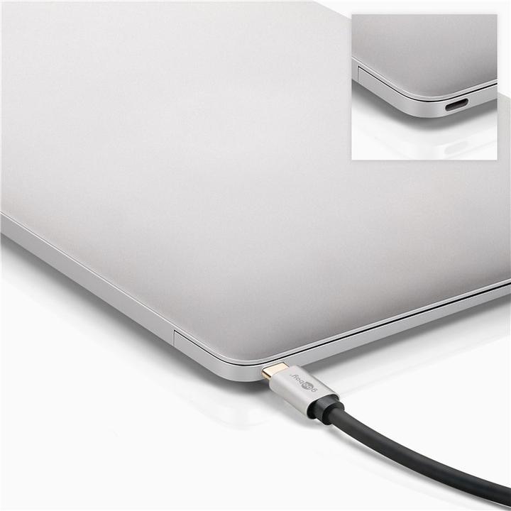 Actual product image Goobay USB-C to DisplayPort adapter (USB-C, 15 cm)