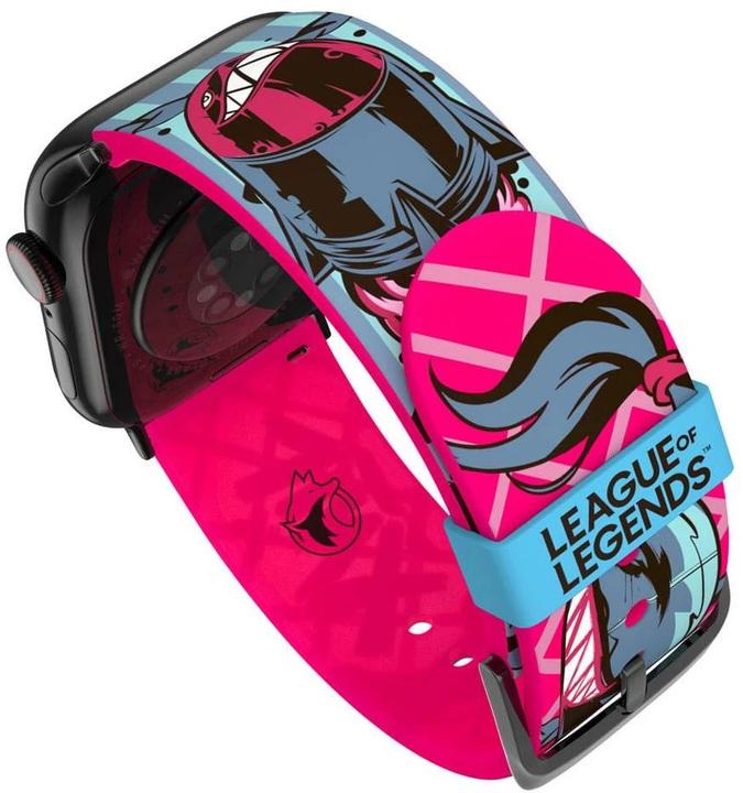 Image du produit Moby Fox League of Legends bracelet pour smartwatch Jinx (22 mm, Acier inoxydable, Silicone, 3, 4, Apple Watch Series 1)