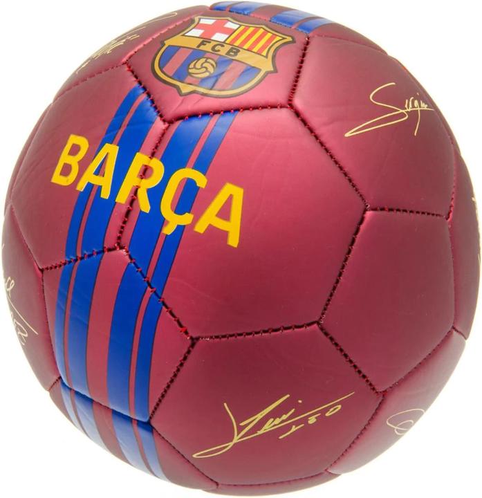 FC Barcelona Fussball Mit Unterschriften