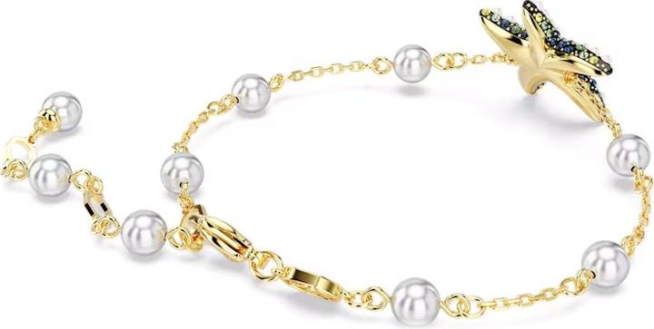 Produktbild Swarovski Idyllia Armband Kristallperlen Seestern Mehrfarbig Gold (19.50 cm, Swarovski Metall)