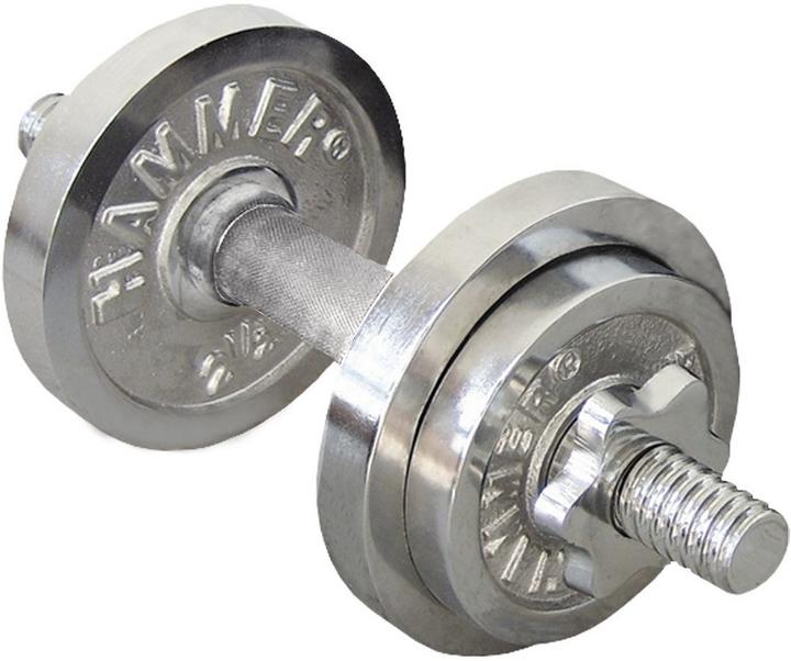 Actual product image Hammer Fitness Chrome dumbbell set (1 x 10 kg)