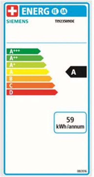 Energie-Label Siemens EQ.9 s300 (EU-Stecker)