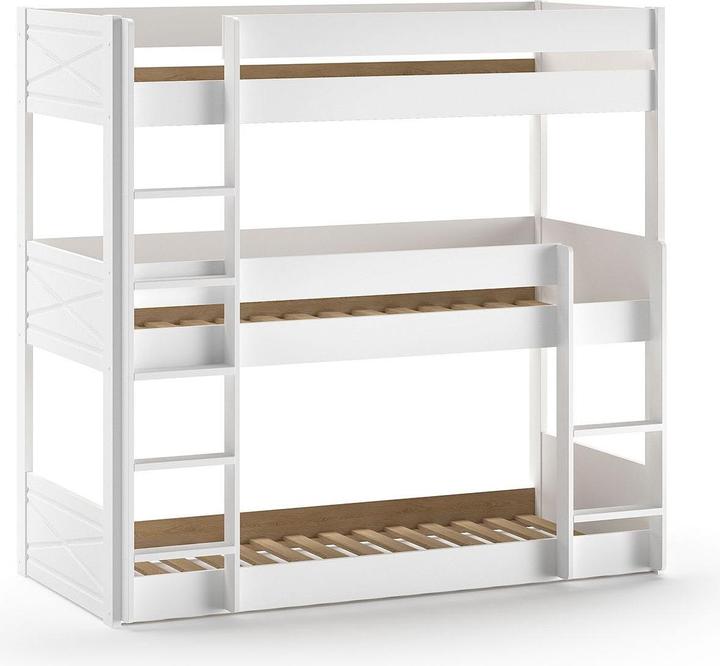 Vipack Scott bunk bed with 3 mattress bases (90 x 200 cm)