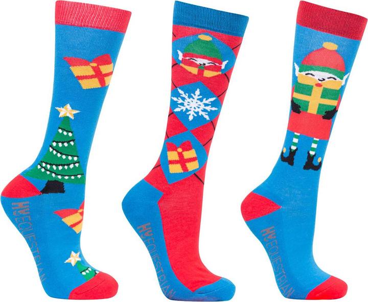 Image du produit Hy Chaussettes Jolly Elves design de Noël(pack de 3) (Lot de 3, 37 - 42)