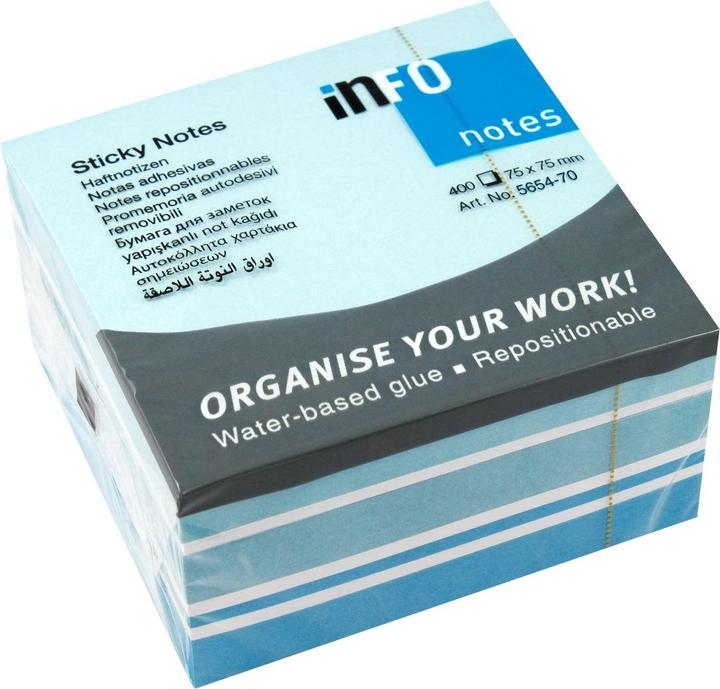 Actual product image Cube sticky notes standard 5654-70 assorted colours 1 pc. (75 x 75 mm)