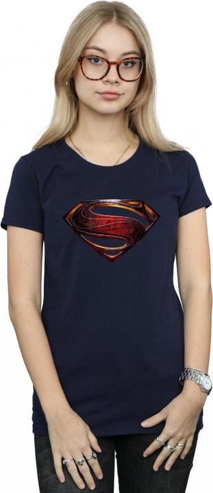 Actual product image Superman Womens/Ladies Logo Cotton T-Shirt (S)