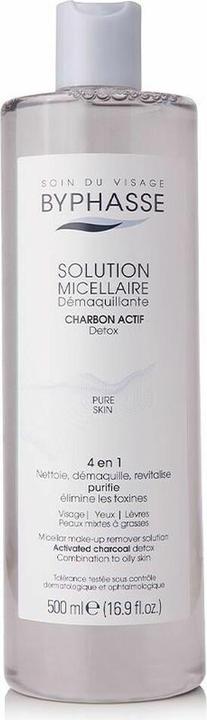 Byphasse Solution Micellaire für empfindliche Haut DETOX 500ml (Mizellenwasser, 500 ml)