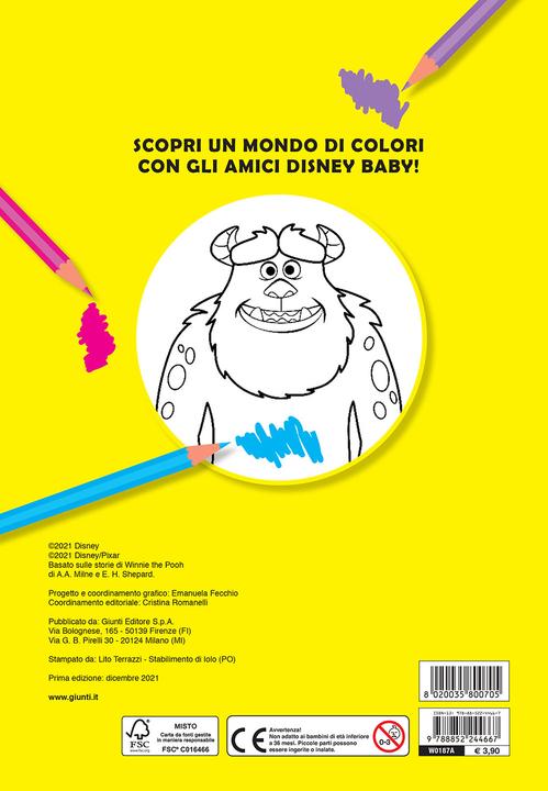 Actual product image Disney Baby - Primo album da colorare - I colori (Italian, Walt Disney)