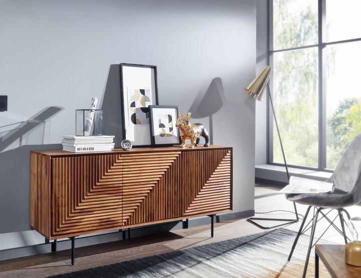 Produktbild FineBuy Sideboard Sheesham Braun