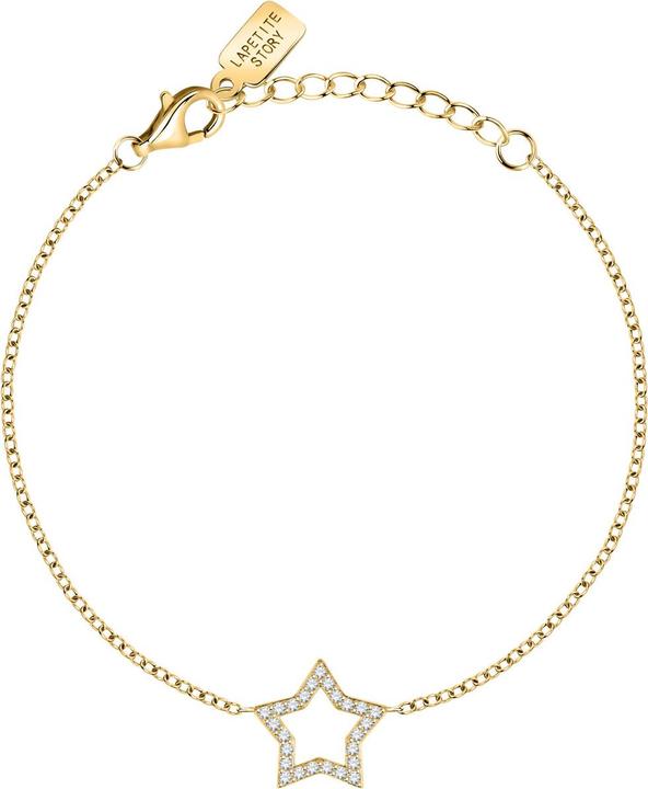 La Petite Story Gold-plated star bracelet Silver LPS05AWV28 (19 cm, Silber 925)