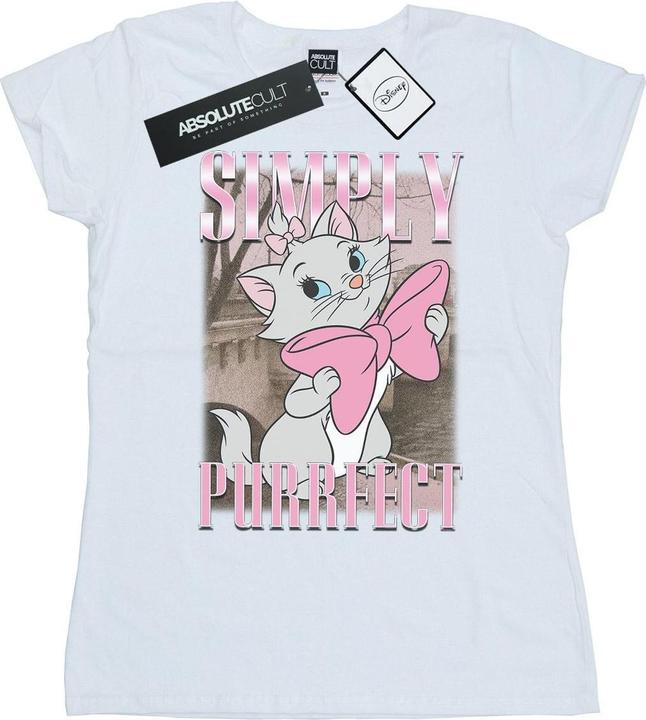 Actual product image Disney Womens/Ladies Aristocats Marie Simply Purrfect Homage Cotton T-Shirt (XXL)