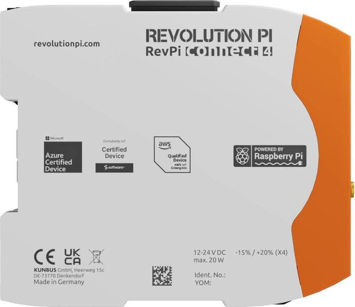 Image du produit Kunbus RevolutionPi Connect 4 PR100377 Module d'extension d'API