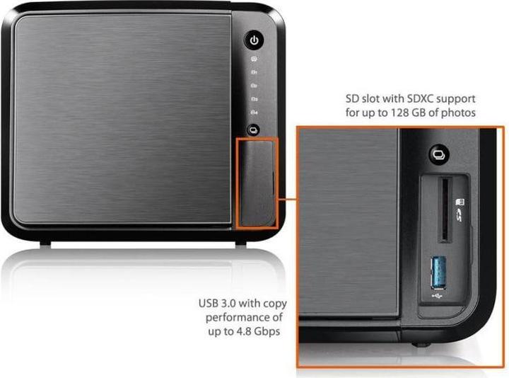 Actual product image Zyxel Nas542-16t (4 x 4 TB, Serial ATA Drive)