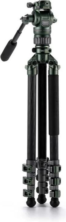 Actual product image Tilta VT05 Travel Video Fluid Head, 3-Stage Carbon Fibre Tripod (Carbon, Metal)