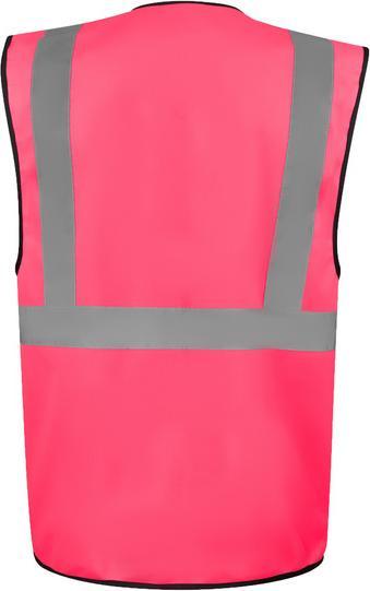 Actual product image Korntex Comfort Warnweste „Hamburg“ - Multifunktional - Neonpink - XL (XL)