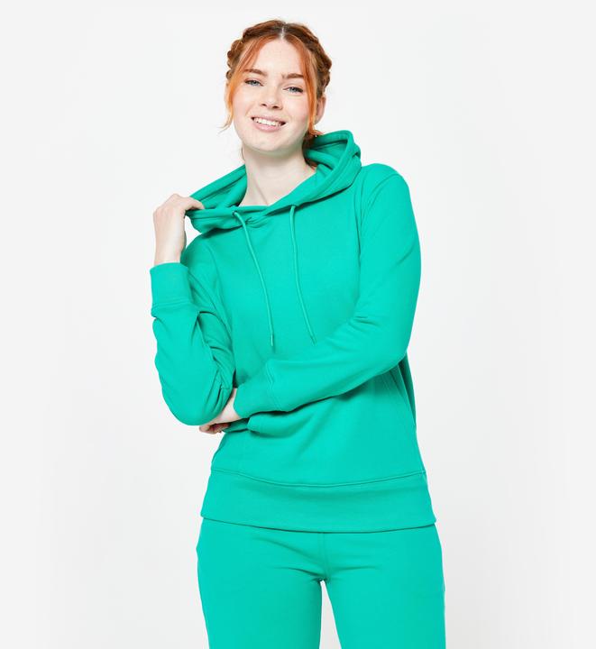 Image du produit Domyos Sweat à capuche femme Coton - vert (S)
