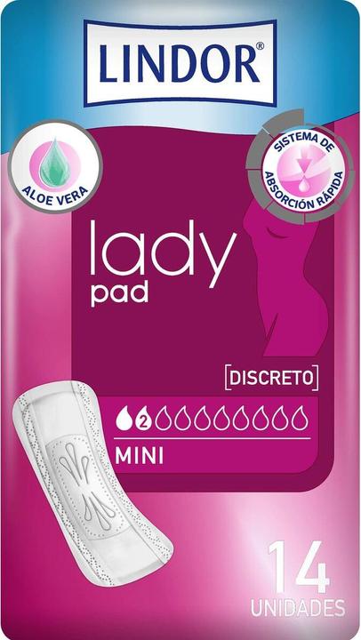 Produktbild Hartmann Lindor Lady Pad Mini 2 Drops 14U (14 x, Mini)