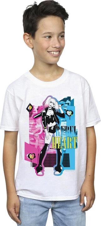 Actual product image Boys Harley Quinn Rebel Heart T-Shirt (152, 158)
