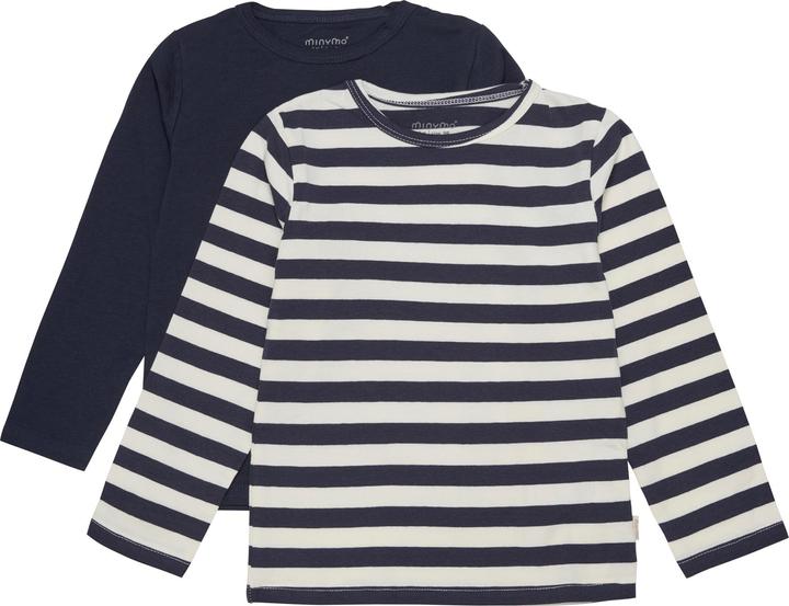 Minymo Kid's Basic 34 -T-shirt L/S (2-pack)