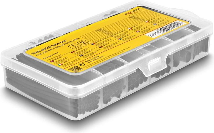 Produktbild Delock Schrumpfschlauch Sortimentsbox, schwarz, 122-teilig (122 x)