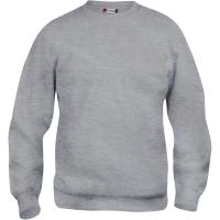 Image du produit Clique Sweatshirt col rond Basic 021030, polyester, coton, gris chiné, 4XL (4XL)