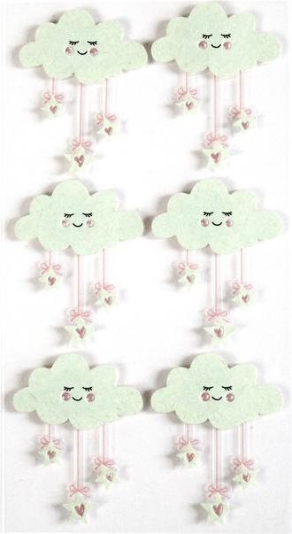 Artoz 3D Artwork Sticker: Cloud mint